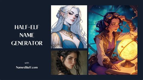 high half elf names|half elf drow name generator.